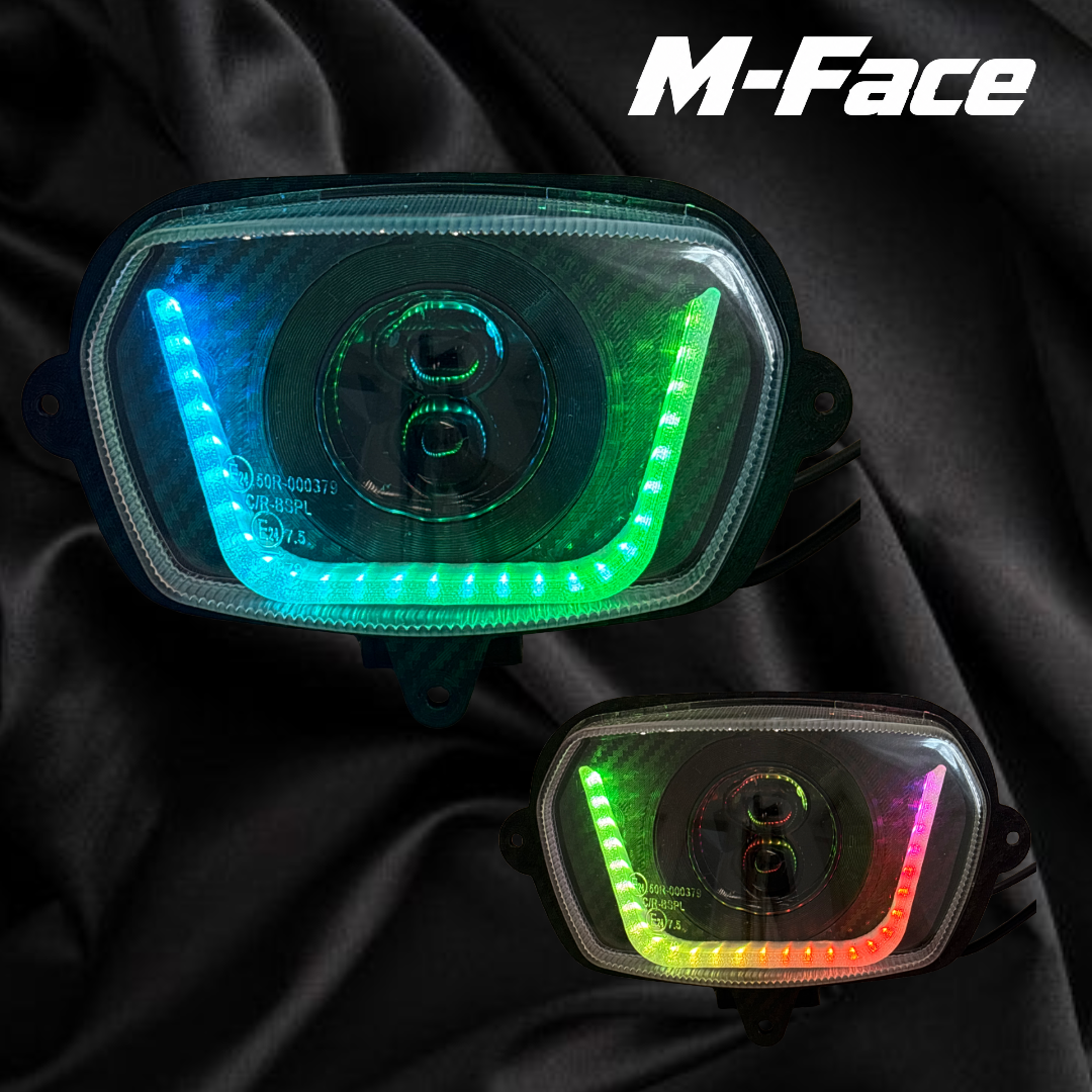 M-Face Carbon faro per V-Face Anabbagliante + Abbagliante