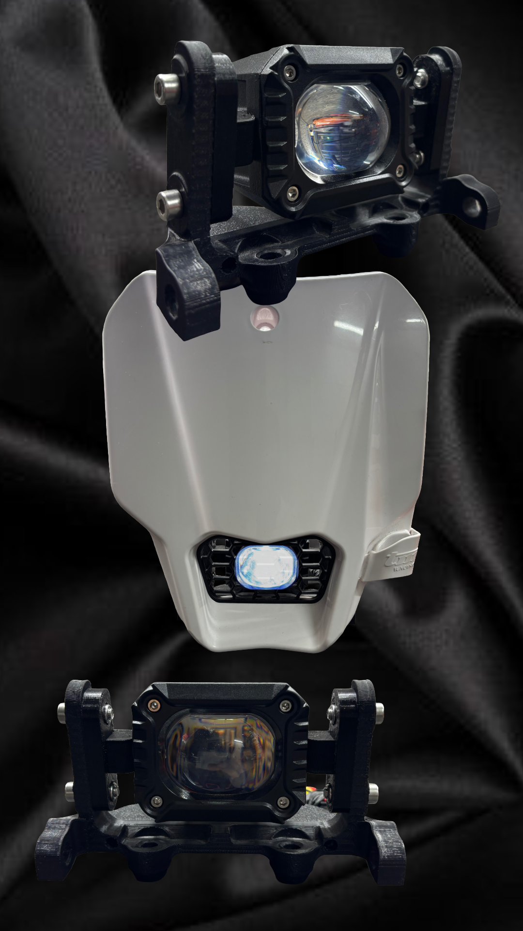 GridCore Kit Luci per mascherina piatta TM Racing anabbagliante + abbagliante