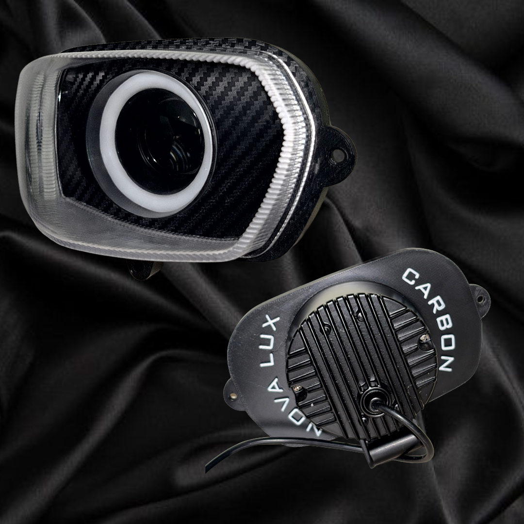 NOVA LUX Carbon faro Angel eye per V-Face Anabbagliante + Abbagliante