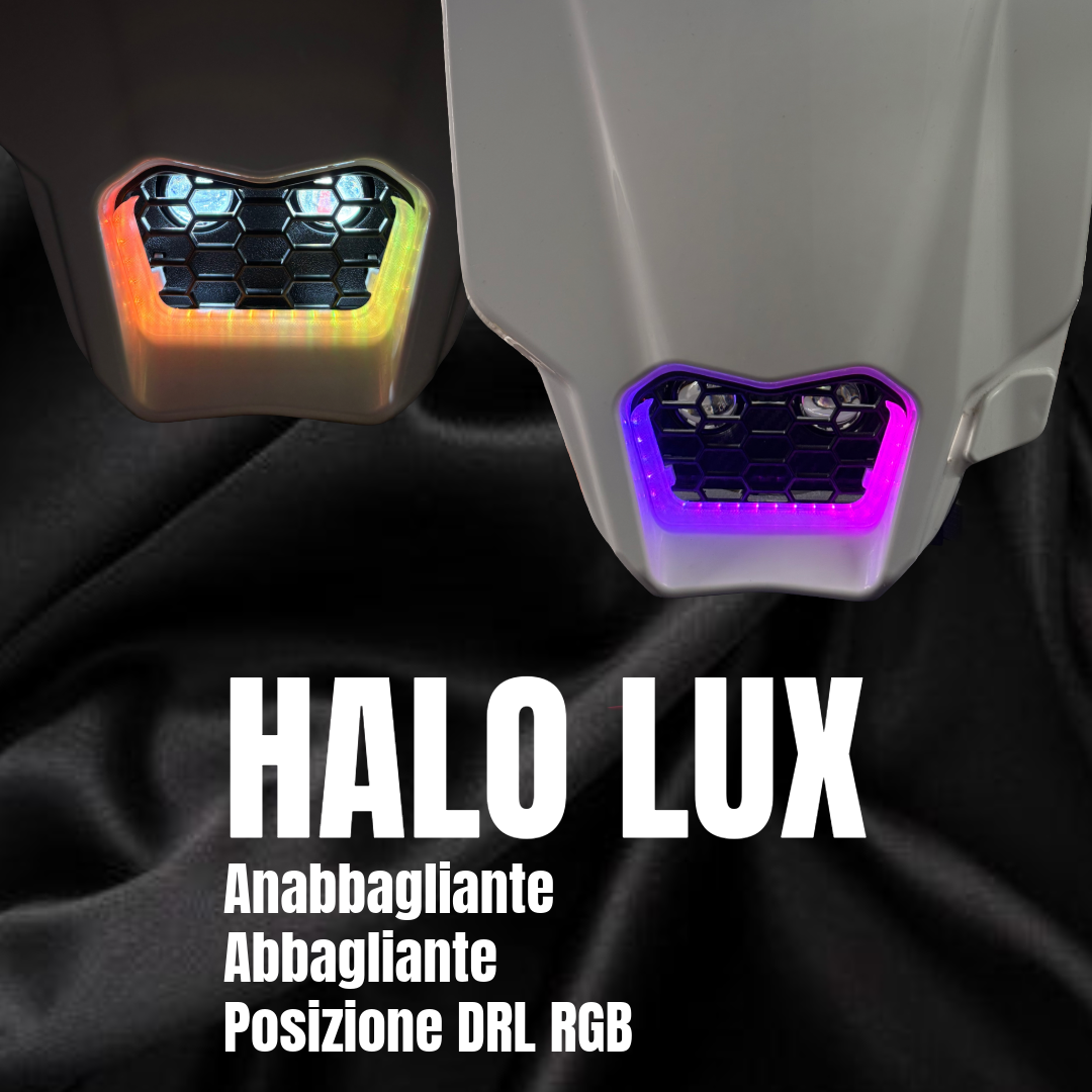 kit luci HALO LUX anabbagliante abbagliante DRL RGB