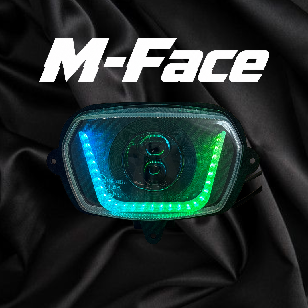 M-Face Carbon faro per V-Face Anabbagliante + Abbagliante